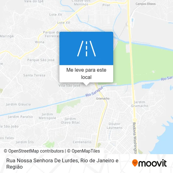 Rua Nossa Senhora De Lurdes mapa
