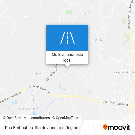 Rua Emboabas mapa