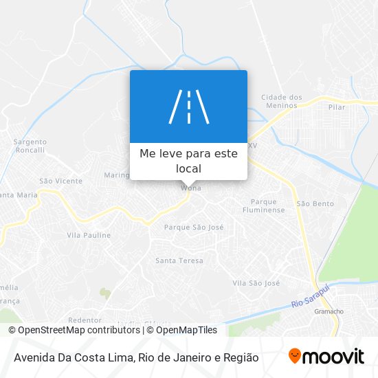 Avenida Da Costa Lima mapa