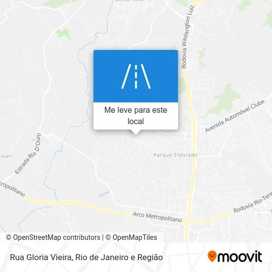 Rua Gloria Vieira mapa