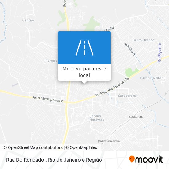 Rua Do Roncador mapa