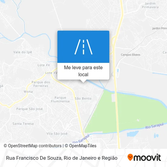 Rua Francisco De Souza mapa
