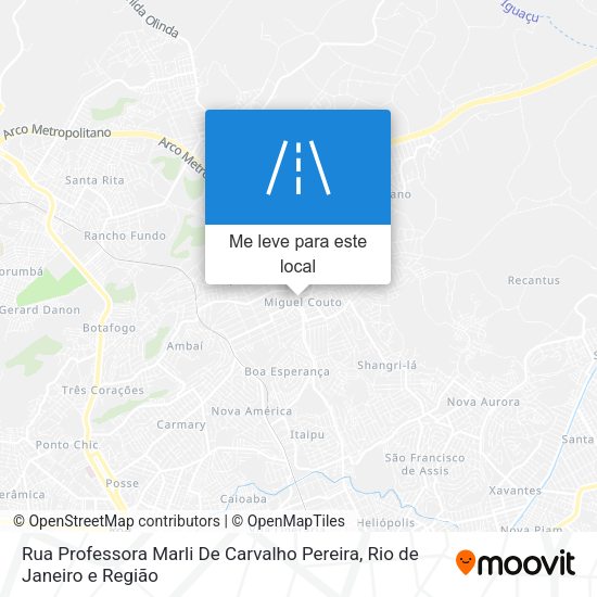Rua Professora Marli De Carvalho Pereira mapa