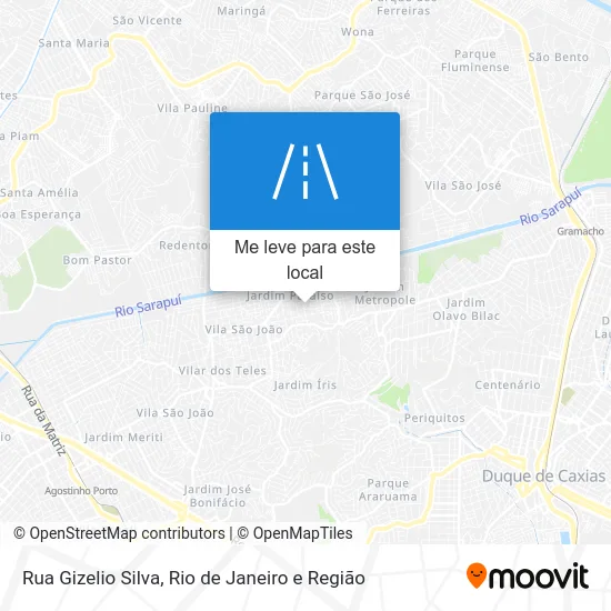 Rua Gizelio Silva mapa
