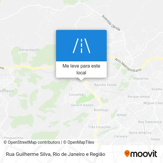 Rua Guilherme Silva mapa