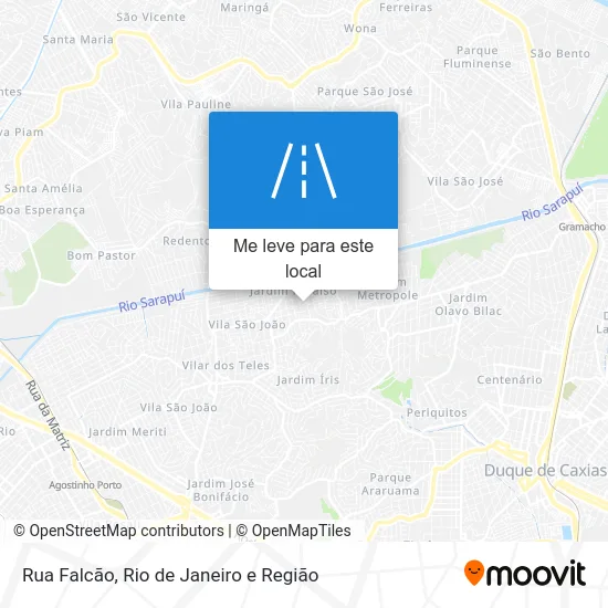 Rua Falcão mapa