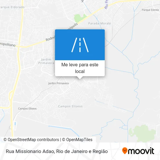 Rua Missionario Adao mapa