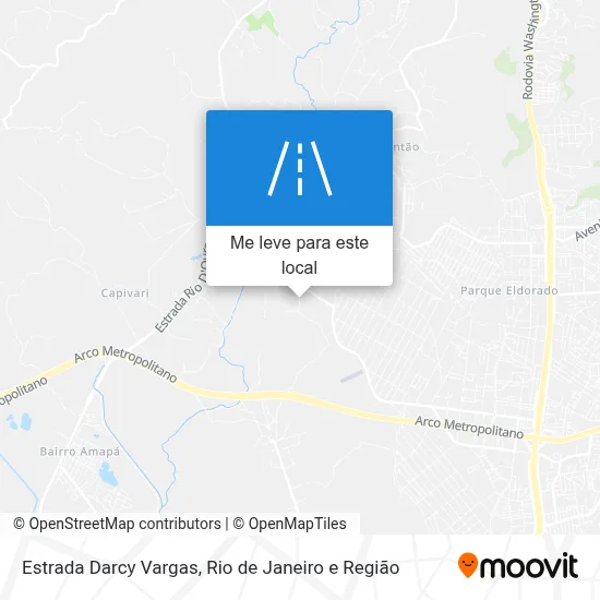 Estrada Darcy Vargas mapa