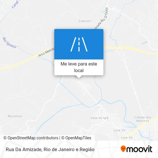 Rua Da Amizade mapa