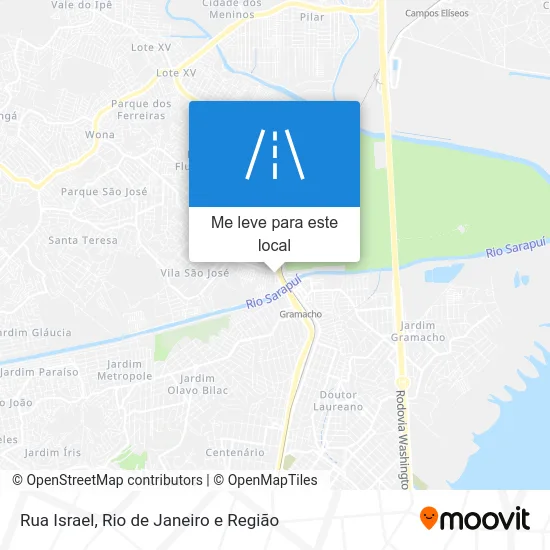 Rua Israel mapa