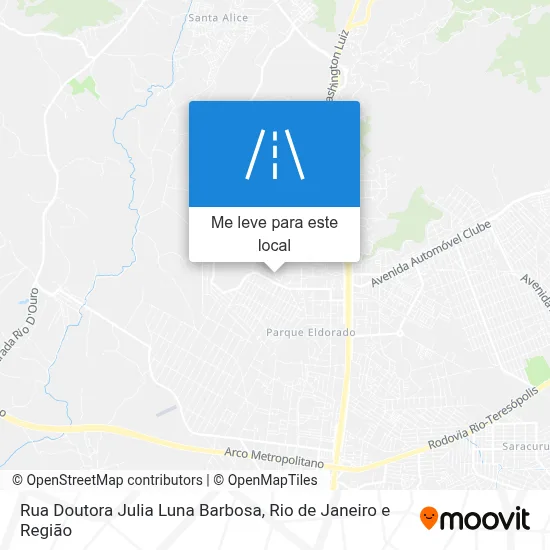 Rua Doutora Julia Luna Barbosa mapa