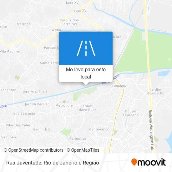 Rua Juventude mapa