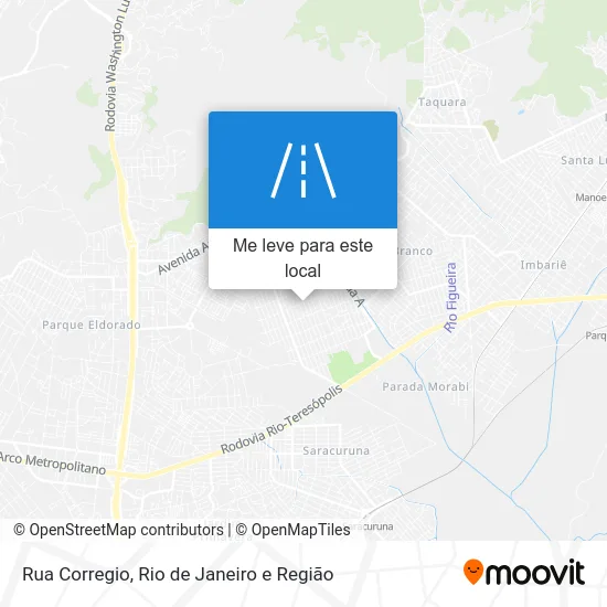 Rua Corregio mapa