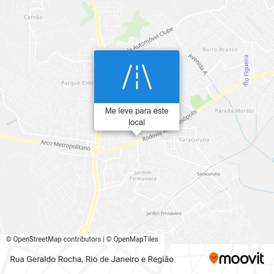 Rua Geraldo Rocha mapa