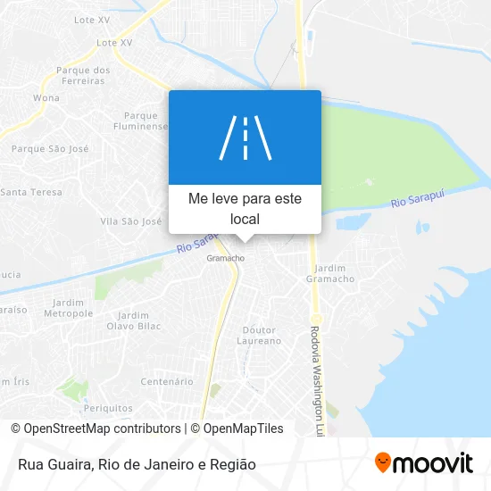 Rua Guaira mapa