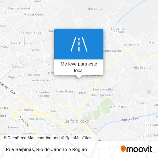 Rua Baipinas mapa