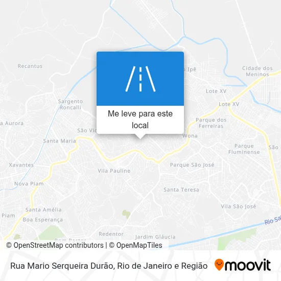 Rua Mario Serqueira Durão mapa