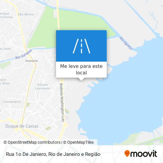 Rua 1o De Janiero mapa