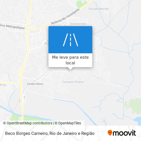 Beco Borges Carneiro mapa