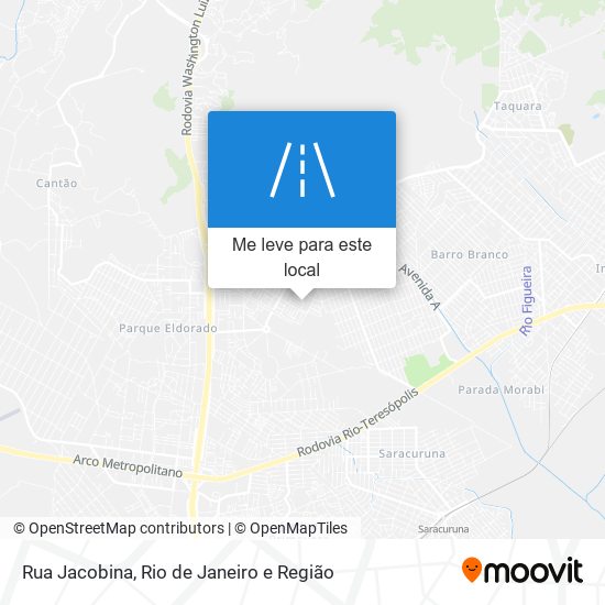 Rua Jacobina mapa