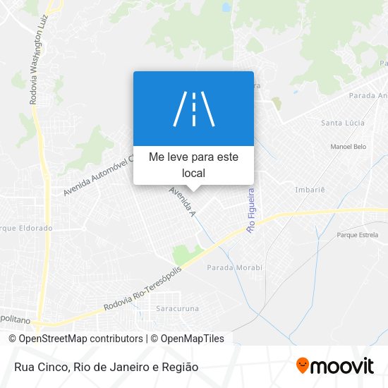 Rua Cinco mapa