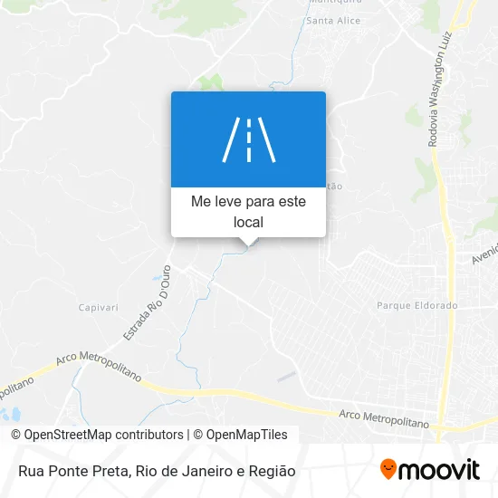 Rua Ponte Preta mapa