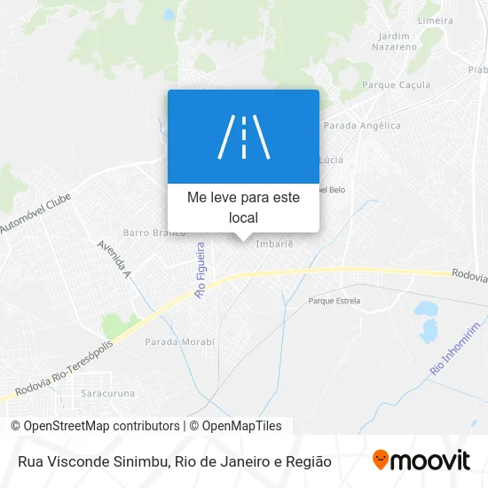 Rua Visconde Sinimbu mapa