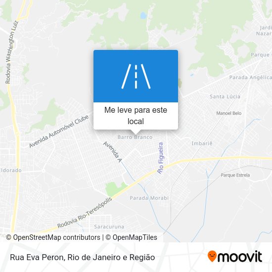 Rua Eva Peron mapa