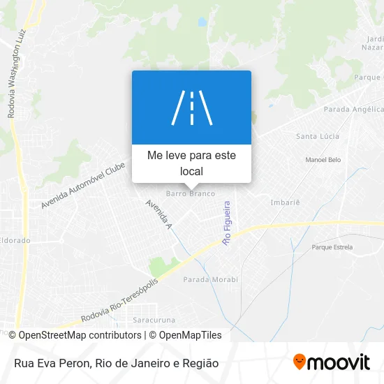 Rua Eva Peron mapa