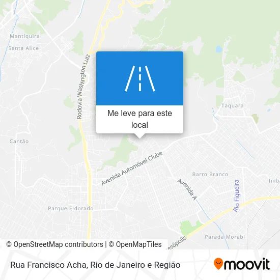 Rua Francisco Acha mapa