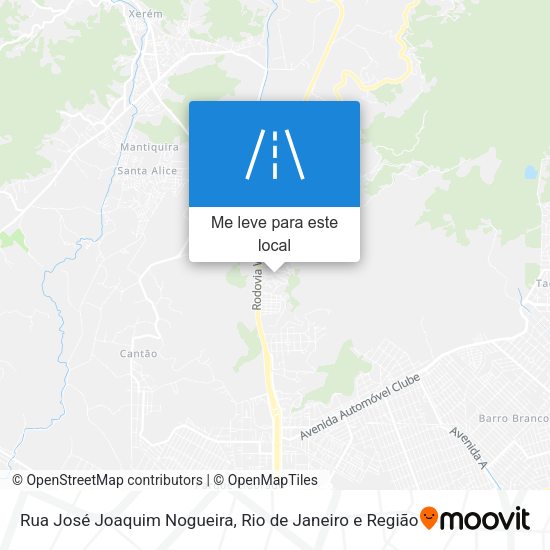 Rua José Joaquim Nogueira mapa