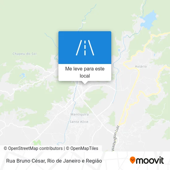 Rua Bruno César mapa
