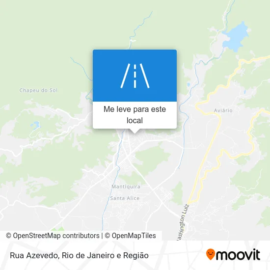 Rua Azevedo mapa