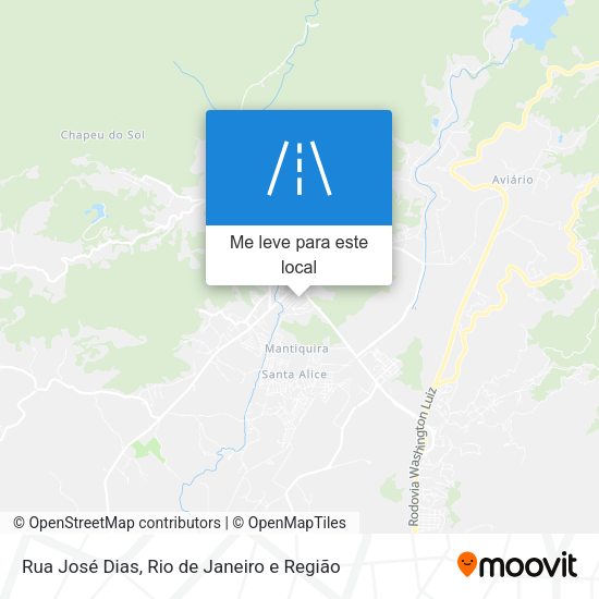 Rua José Dias mapa