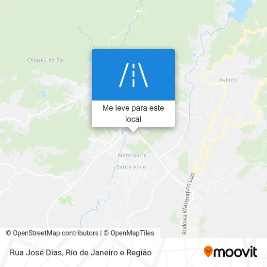 Rua José Dias mapa