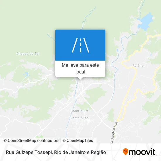 Rua Guizepe Tossepi mapa