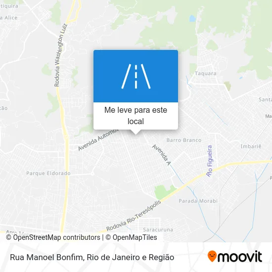 Rua Manoel Bonfim mapa