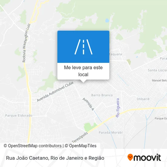 Rua João Caetano mapa