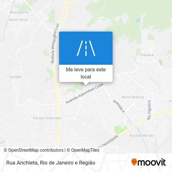 Rua Anchieta mapa