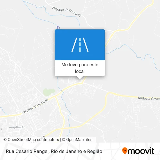 Rua Cesario Rangel mapa