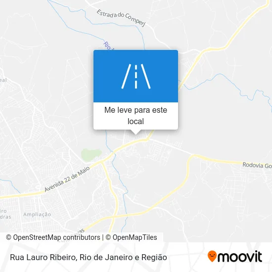 Rua Lauro Ribeiro mapa
