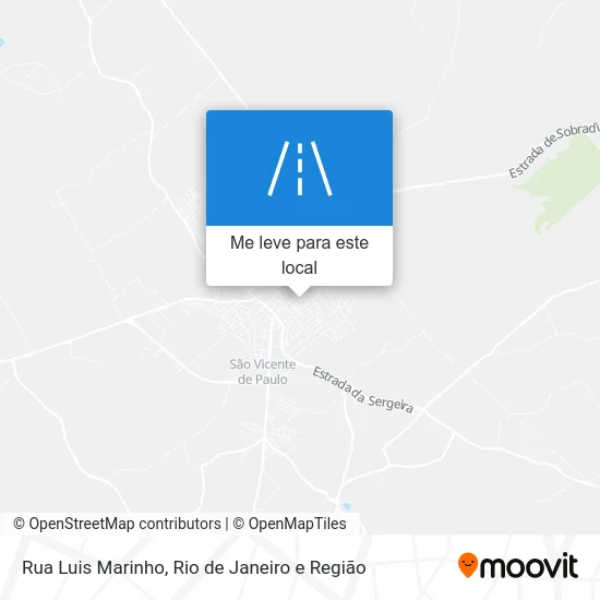 Rua Luis Marinho mapa