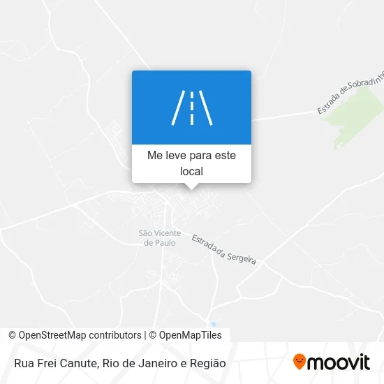 Rua Frei Canute mapa