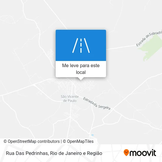 Rua Das Pedrinhas mapa