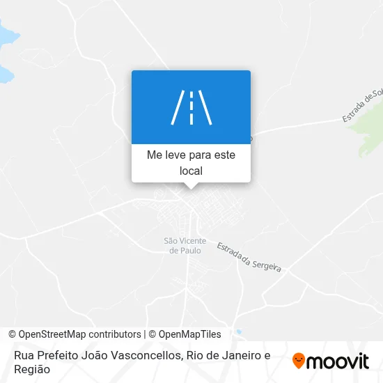 Rua Prefeito João Vasconcellos mapa