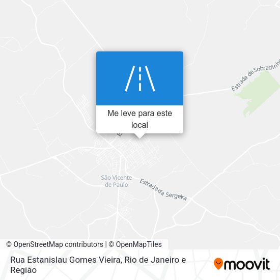 Rua Estanislau Gomes Vieira mapa