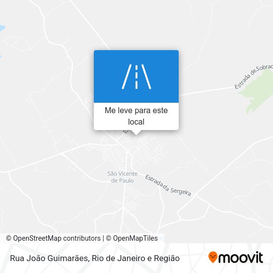 Rua João Guimarães mapa