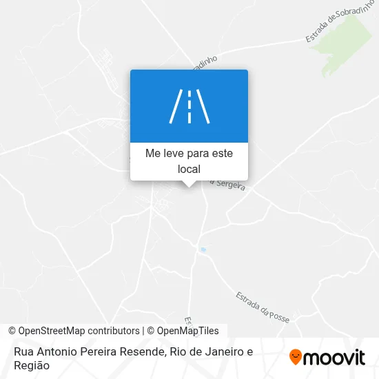 Rua Antonio Pereira Resende mapa
