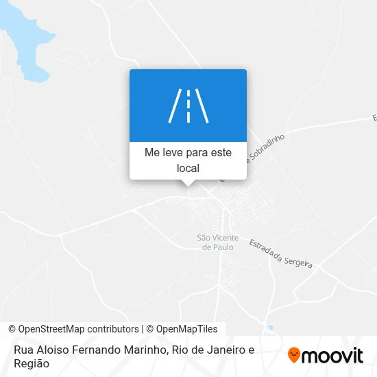 Rua Aloiso Fernando Marinho mapa