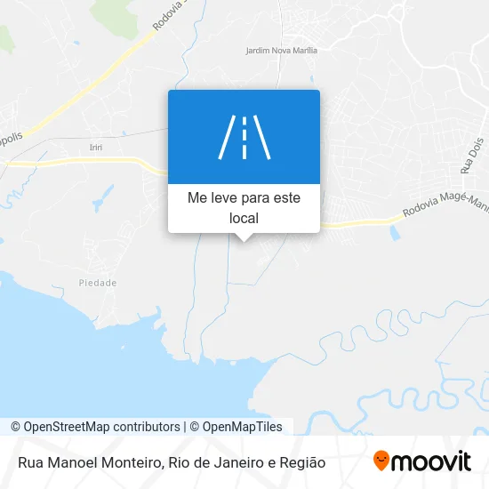 Rua Manoel Monteiro mapa